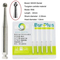 WAVE Dental Bur Carbide Round Latch RA SURG L Surgical 22mm 26mm 34mm Length