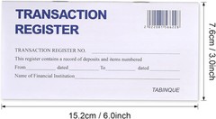 Check Registers, For Personal Checkbook, Easy to Read Checkbook Register 24-Pcs