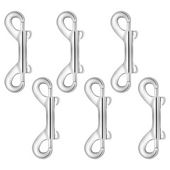 6 Pack Metal Trigger Snap Hooks – Double Ended Bolt Snaps for Dog Leash, Heavy D
