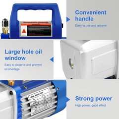 3CFM 1/4hp Air Vacuum Pump HVAC/Auto AC Refrigerant Charging Manifold Gauge Set