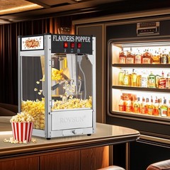 ROVSUN 8oz 32 Cups Commercial Popcorn Popper Maker Machine 850W Bar Service