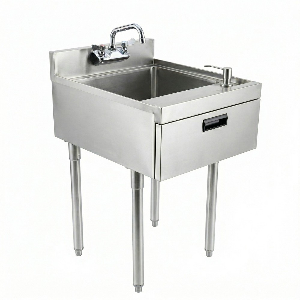 22 in. x 18 in. Underbar Hand Sink with Soap and Towel Dispenser
