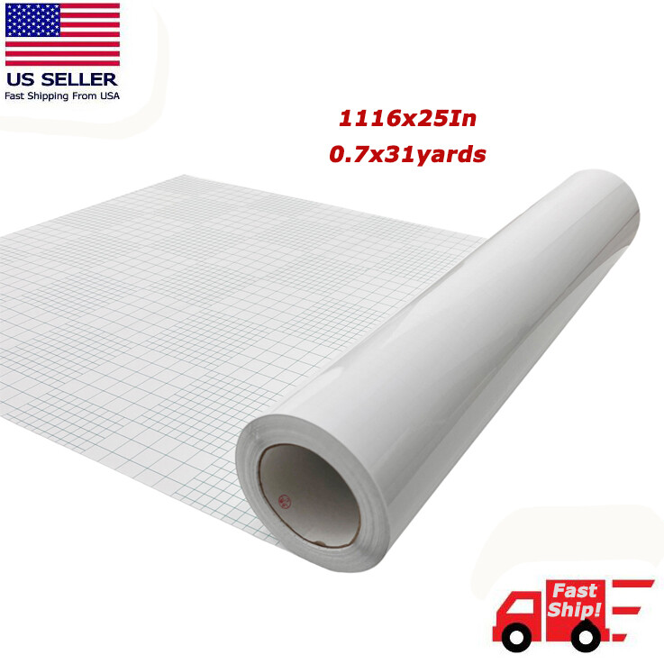 1102x25In 0.63x31yards Glossy UV Luster Vinyl Cold Laminating Film 3Mil FreeShip