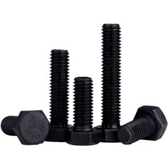 M12 x 1.25 Fine Thread Hex Bolts Grade 8.8 Alloy Steel Hex Head Screws DIN 933