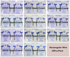 100Pcs Dental Orthodontic Niti Arch Wire Rectangular Round Natural Bracket Brace