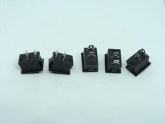 5 Pcs Pack Lot KCD 101 6A 250V AC 10A 125V 2 Pins 2 Position Power Button Switch