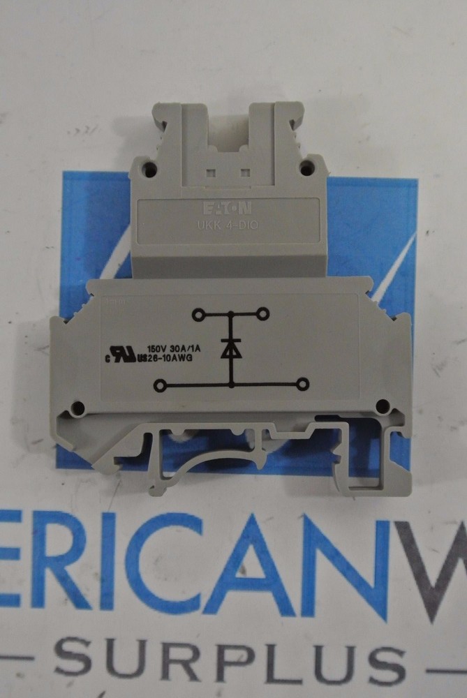 Eaton UKK 4-DIO Din Rail Terminal Block NEW SURPLUS, LOT OF 6