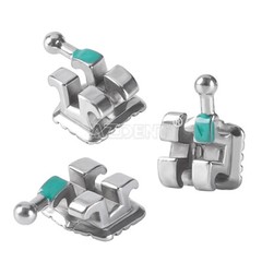 Dental Orthodontic Brackets Metal Roth MBT 022 Hooks 345 MIM Monoblock Brace