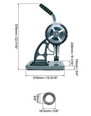 Semi-Automatic Grommet Machine, Heavy Duty Hand Press Eyelet Grommet Machine, Pu