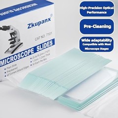 Blank Glass Microscope Slides and Covers – Ground Edges & 45° Clipped Corners, H