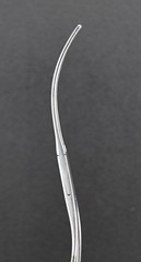 Jarit 320-190 DeBakey Bulldog Clamp, Serrated, S-Shaped, Curved, 5.25″