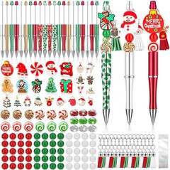 220 Pcs Christmas Beaded Pens Bulk,22 Sets Christmas Pens Bulk with Christmas…