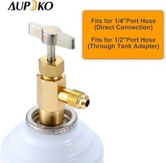 Self-Sealing Can Tap with Tank Adapter and Va Size: R134A Self-Sealing Can Tap