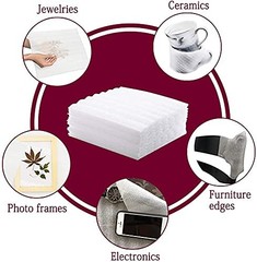 12”x12” Foam Wrap Sheets for Packing Moving Supplies, Cushion white-1