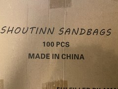 100 Count Poly Sandbags Brand New In Box!!!
