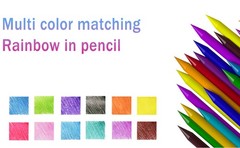 2.0mm 96 pieces 12 Color Pencil Leads, Lead Filled Art Sketching Supplies, Red,