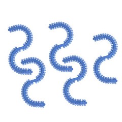 700 Pcs/Pack Dental Orthodontic Separator Blue S-Type Bomaoer
