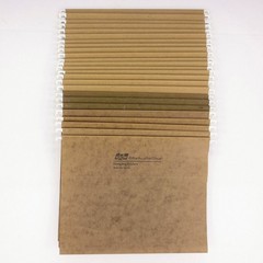 25 Hanging File Folders with 25 Tabs, Letter Size, Beige, Assorted