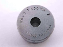 7.550 CLASS Z MASTER PLAIN BORE RING GAGE 7.500 +.050 OVERSIZE 7.5 mm .2972 7.55