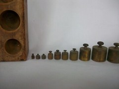 Antique Stansi 13 piece Weight Set 1 gram- 1 kg Chicago Il Medical calibration