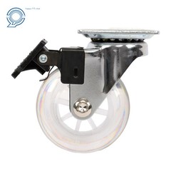 4 Pcs 2″ Heavy Duty Office Chair Replacement Casters 360° Swivel With Brake