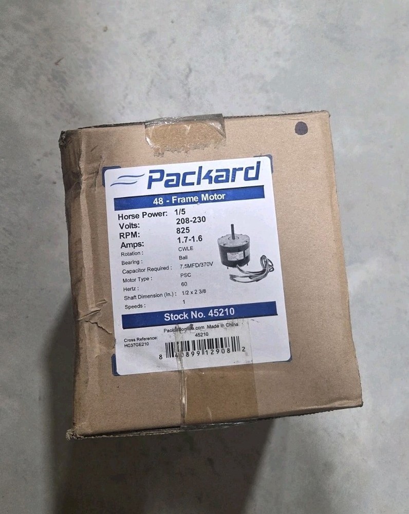 Packard 45210 Condenser Fan Motor Replacement for Carrier HC37GE210 1/5hp