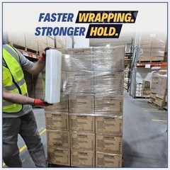 Industrial Grade Pallet Stretch Shrink Wrap Machine Use 18″ x 1500Ft 80 Gauge
