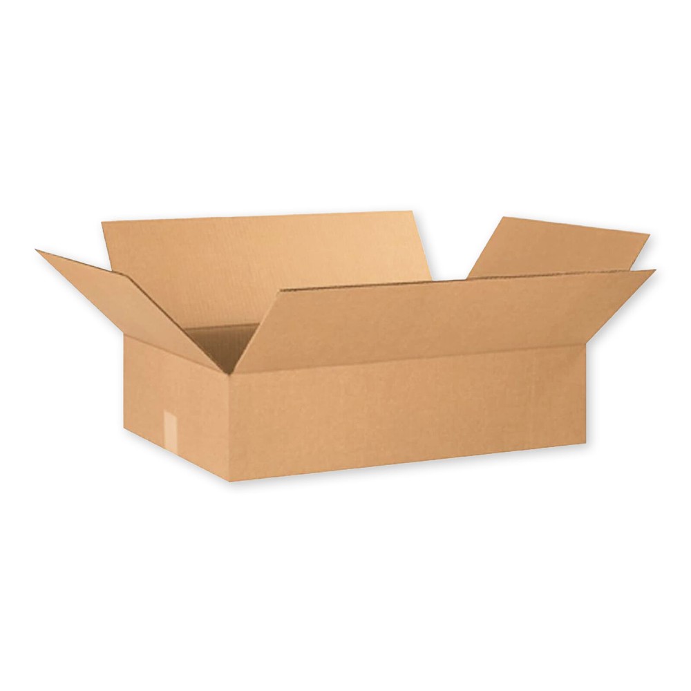 22 x 16 x 6″ Flat Corrugated Boxes, ECT-32 Brown Shipping/Moving Boxes 25/Bundle