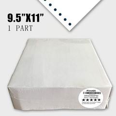 FirstZi Blank 9.5×11 Inches Continuous Feed Computer Paper 1 part, White