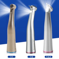 Dental 1:1 1:5 1:4.2 LED Fiber Optic Contra Angle Increasing Handpiece NSK Style