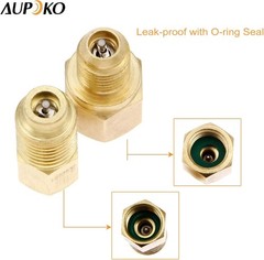 R12 R22 to R134a Adapters, R134A Refrigerant Tank/Vacuum Pump Port Connection…