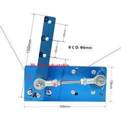 DIY Design 24V Reciprocating Swing Motor 20-120 Degrees Adjustable Speed 90rpm