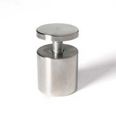 Stainless Steel Standoff 1-1/2 Inch Diameter x 1-1/2 Inch Barrel Length Brushed