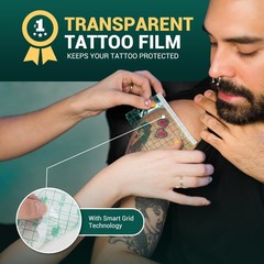 MED PRIDE Breathable Tattoo Protection Film, 10.2” X 2 Yards, Transparent