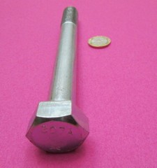 Grade 2 Zinc Cap Screw Bolt, Steel, PT, 3/4″-10 x 7.00″ Length, 5 Pcs
