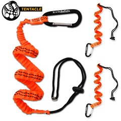 KwikSafety TENTACLE Light Duty Retractable Bungee Tool Lanyard w/ Carabiner Clip