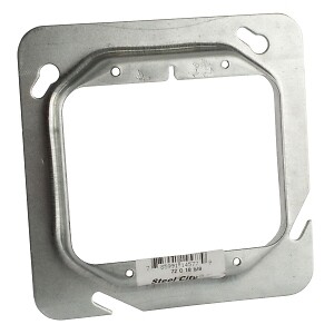 Steel City 72 C 18 5/8, Square Box Cover, Stl 2 Gang 7.5Cu-In 4-11/16Lg, 1 PC