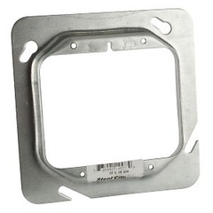 Steel City 72 C 18 5/8, Square Box Cover, Stl 2 Gang 7.5Cu-In 4-11/16Lg, 1 PC