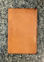 Vintage Lightweight Pocket Book Note Pad Leather England