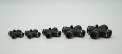 CHELIC SQX3 06 Ø6 Cross Push to connect Fitting (10 PCS PER BAG)
