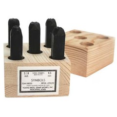Young Bros Stamp Works 02053 Hand Stamp Kit, Symbol Set