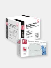 Synguard Nitrile Exam Gloves Powder-Free Blue large (4x 100/Bx)
