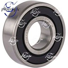 (2 PACK) TIMKEN 6203-2RS/C3 6203-2RS 17X40X12MM Double Rubber Seal Ball Bearings