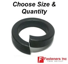 Hi-Collar Split Lock Washer Alloy Steel Black Oxide High Collar