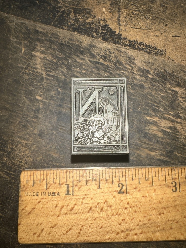 Printing Block “ Letter (N) “ Nice Details!