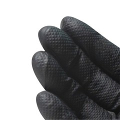 Marvel 9 Mil Pure Diamond Nitrile Gloves Heavy Duty Powder Free- Black Large ⭐
