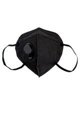 50/100Pcs Black KN95 Face Mask 5 Layer BFE 95% Disposable Respirator with Valve