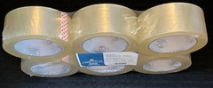 BOPP Packing Tape 1.88 inch x 110 Yards x 2 mi Clear 6 Roll Package (LOGAN)