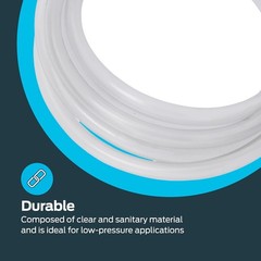 10 Ft Clear Vinyl PVC Tubing 1/2 Inch ID x 5/8 Inch OD – Versatile Plumbing S…