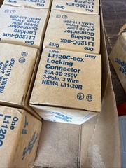 10- Eagle Electric L 1120C Locking Connector 20A-250V 3Ph 3P 3Wire Gray